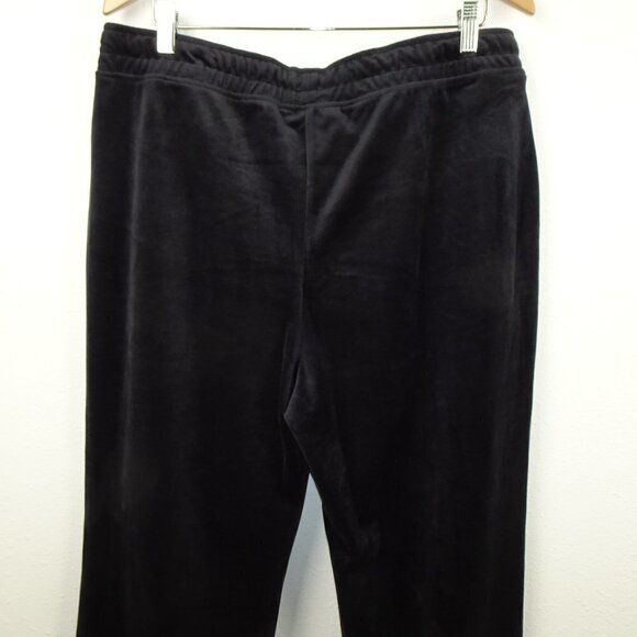 Ali Miles Velour Pants Women's Size XL Blue Pull On Elastic Waist - Picture 6 of 11